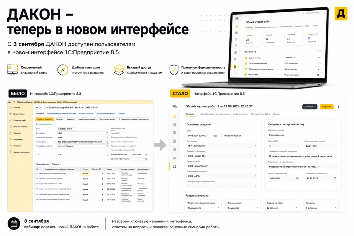 Интерфейс цифрового сервиса ДАКОН